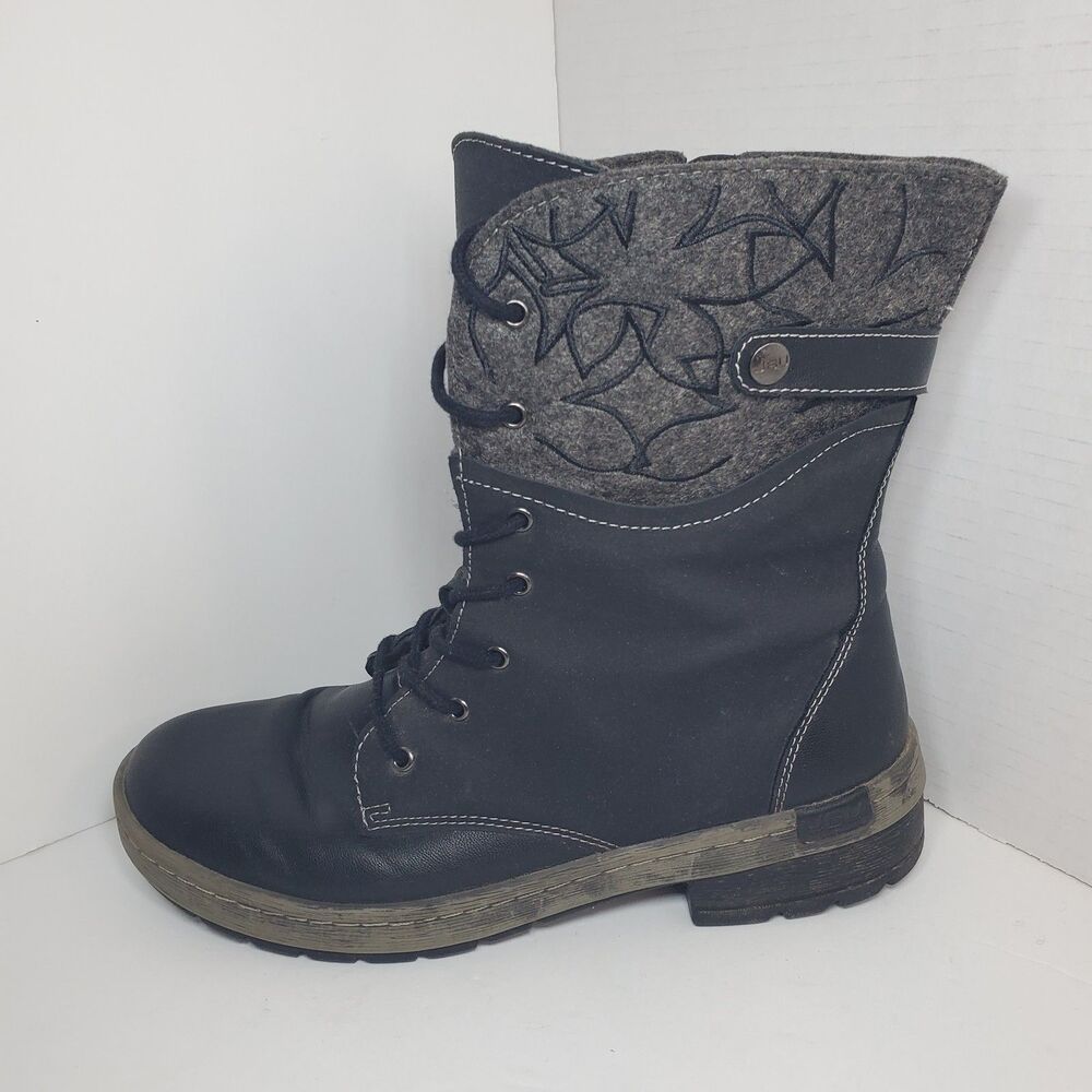 JBU By Jambu Womens Sz 8.5 Hemlock Cap Toe Mid-Calf Fashion Boots Side Zip Close